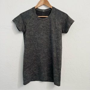 Lululemon Swiftly Tech Short Sleeve Tee Heathered Green Grey Size 8
